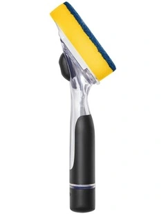 Soap Dispensing Dish Scrub in Black