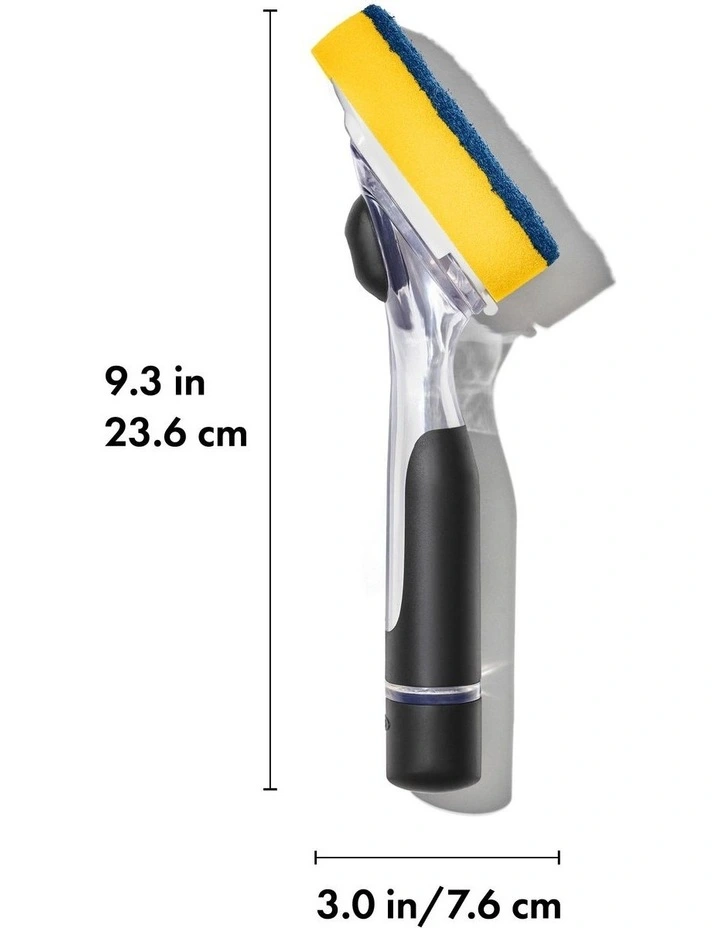 Soap Dispensing Dish Scrub in Black image 7