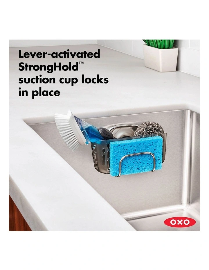 StrongHold Suction Sink Caddy in Silver image 5