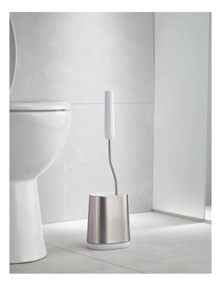 Flex Lite Steel Toilet Brush in White image 6