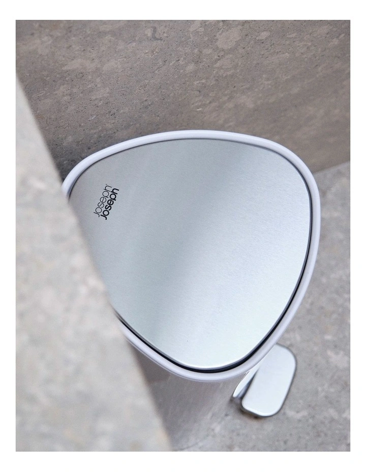 EasyStore 5L Bathroom Bin Gloss White image 5