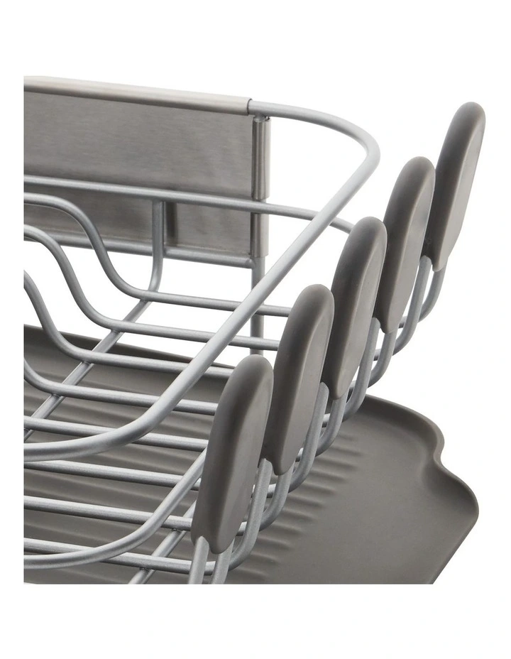 Compact Dish Drying Rack in Grey image 2