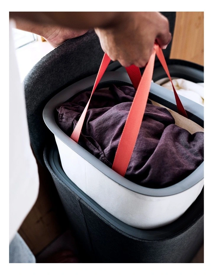 Tota2 Twin 90L Laundry Basket Forest Grey image 5