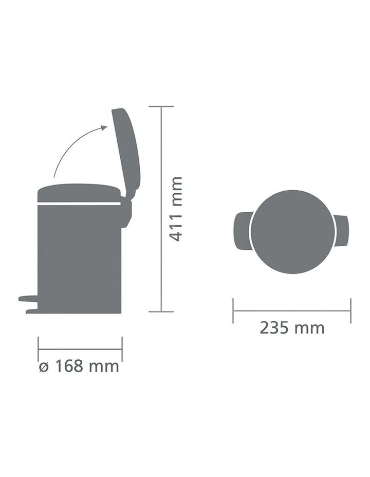 Pedal Bin NewICON 3L White image 4