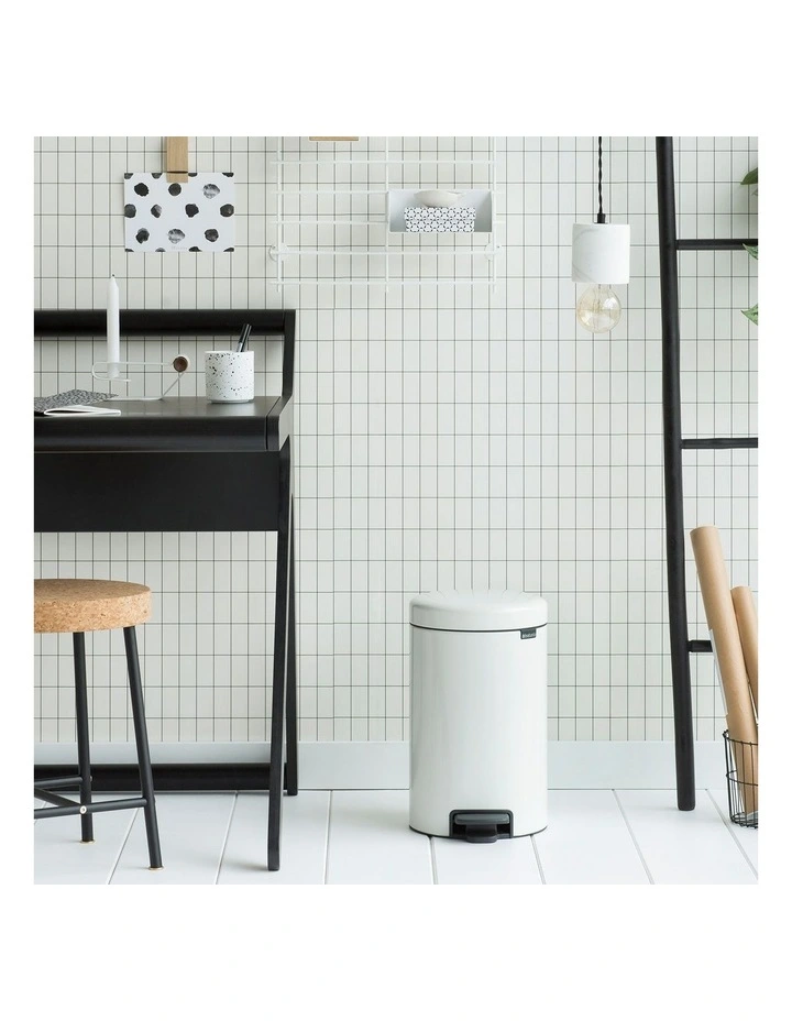 Pedal Bin NewICON 12L White image 4