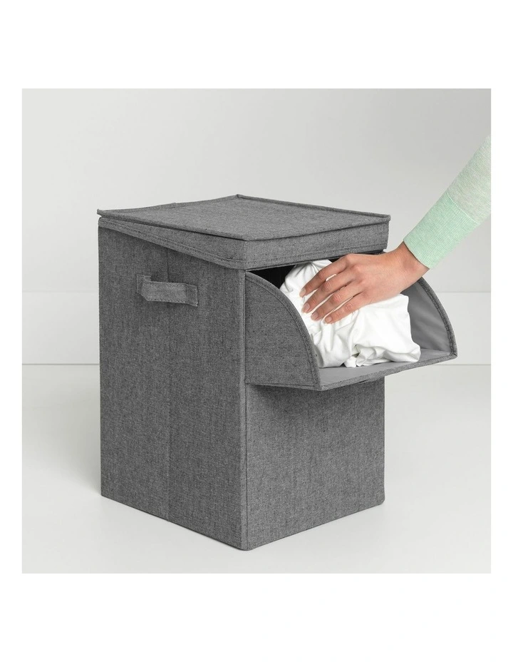 Stackable Laundry Box 35L Dark Grery image 3