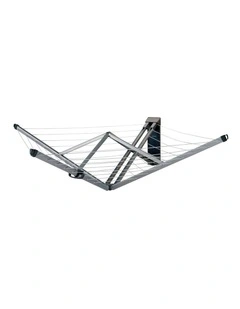 Wall Fix Fold Away Clothes Line 4 Arm/24m with Protective Cover