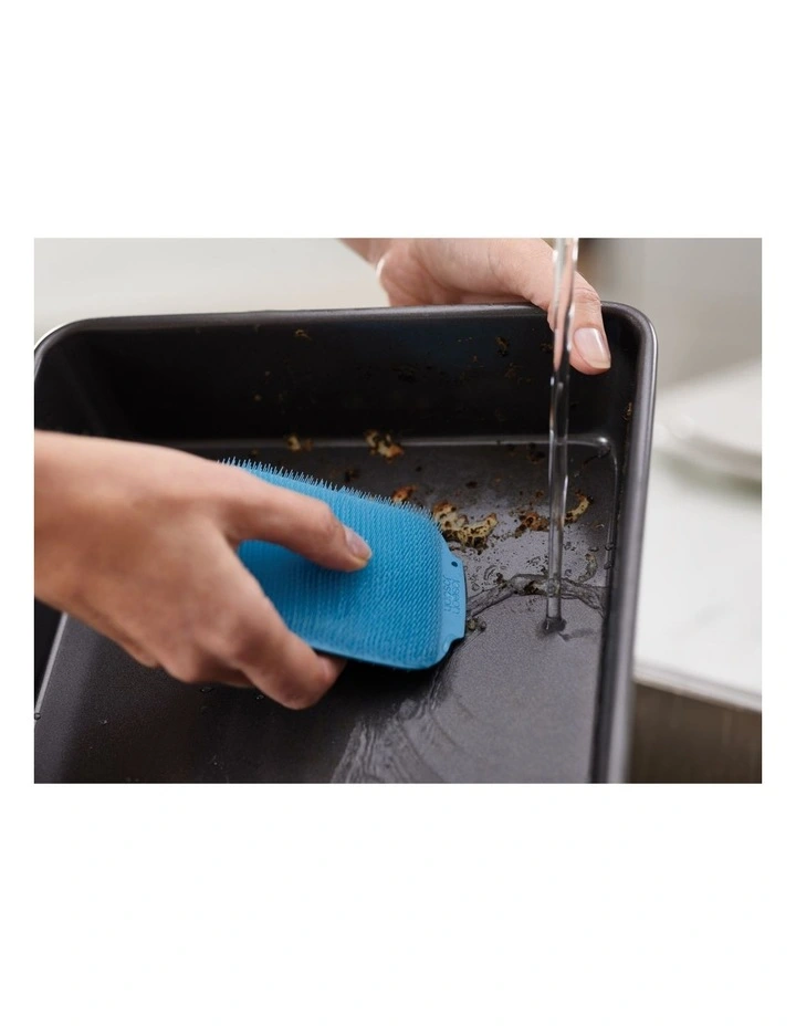 CleanTech Washing Up Scrubber Blue/Grey 2 Pack image 5