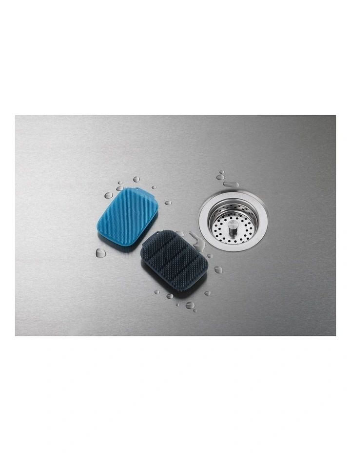 CleanTech Washing Up Scrubber Blue/Grey 2 Pack image 7