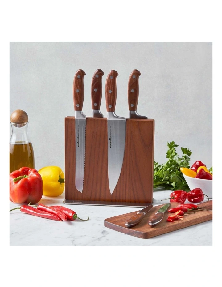 Essteele 7 Piece Knife Block in Silver MYER
