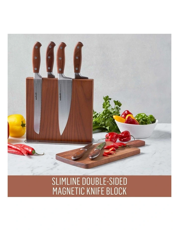 Essteele 7 Piece Knife Block in Silver MYER
