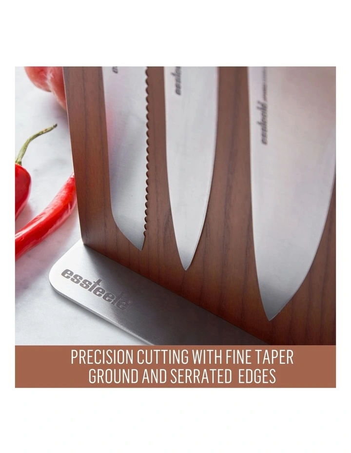 Essteele 3 Piece Knife Block In Silver MYER