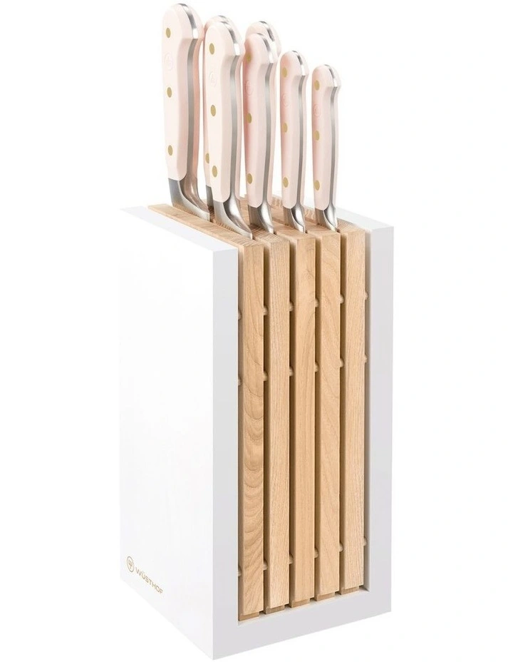 Wusthof Classic Knife Block Set 8 Piece In Pink Himalayan MYER