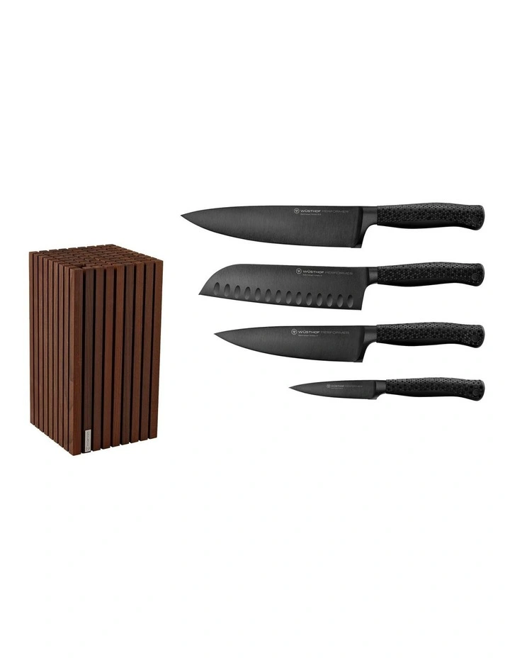 Thermo Beech Knife Block Bundle in Brown image 3