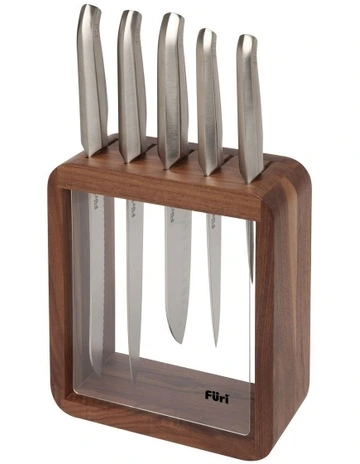 Pro Vault Knife Block Set 6 Piece in Brown