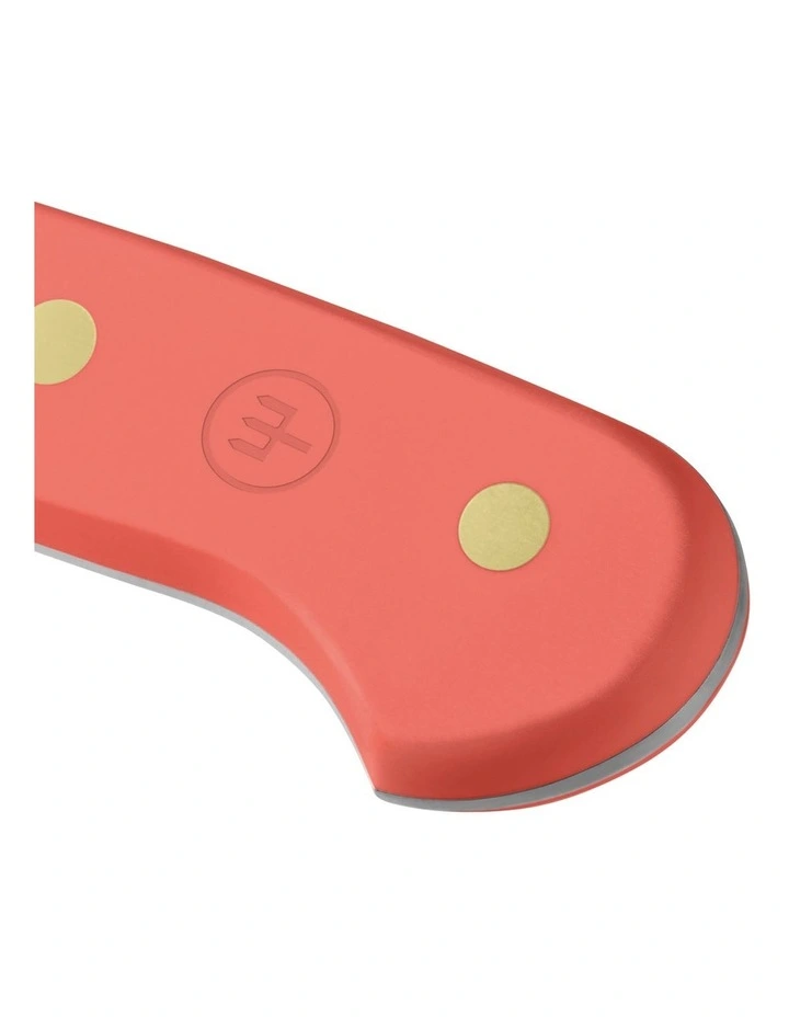 Double Serrated Bread Knife 23cm in Coral Peach image 3