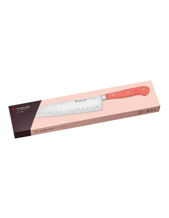 Santoku Knife 17cm in Coral Peach image 6
