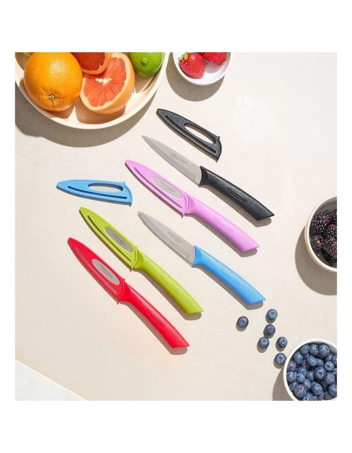Vegetable Knife 10cm Red image 2