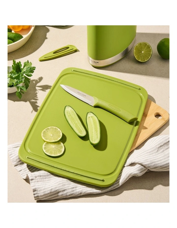 Vegetable Knife 10cm Spinach Green image 4