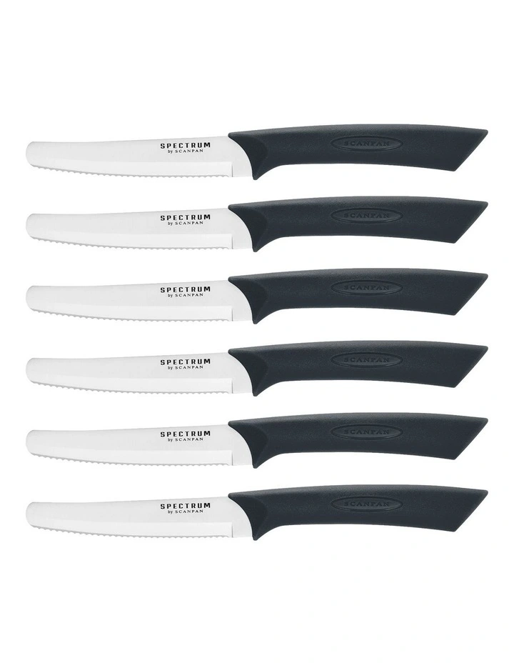 Steak Knife Set 10cm Black image 1