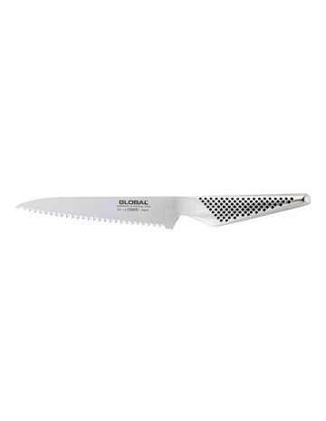 Classic Utility Knife Serrated Blade 15cm in Silver