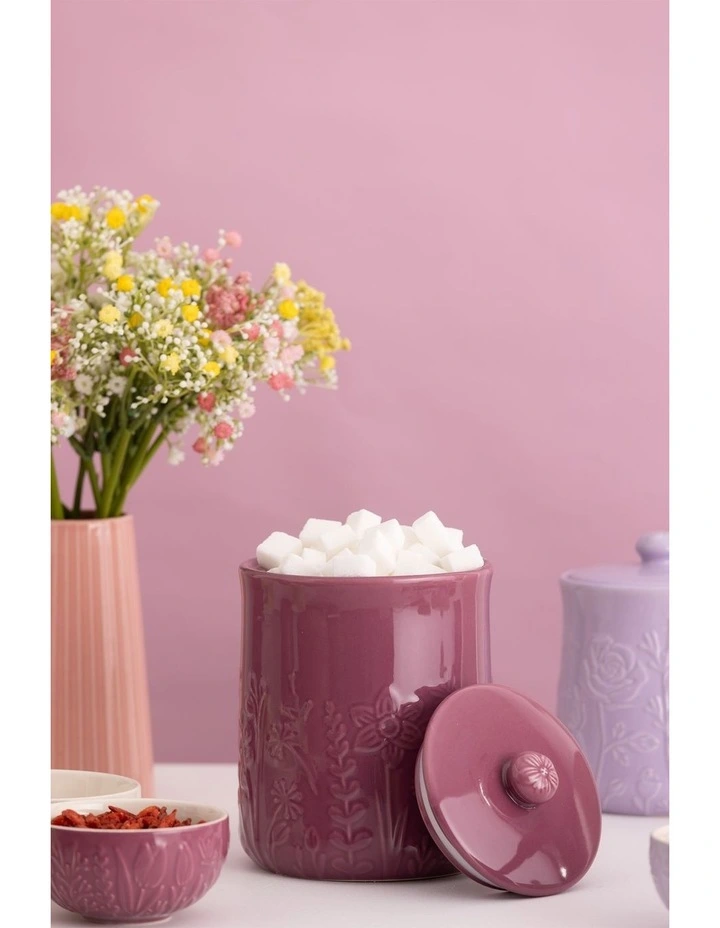 The Meadow Storage Jar 18 x 13cm/1.85L in Purple image 4