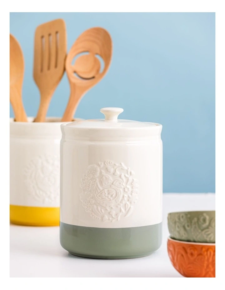 Home To Roost Large Storage Jar 1.5L in Cream image 3