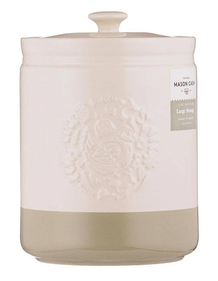 Home To Roost Large Storage Jar 1.5L in Cream image 7