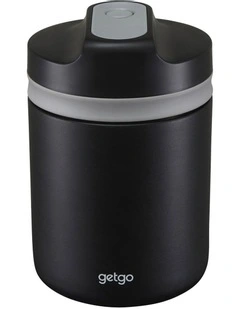 GetGo Double Wall Insulated Food Container 1L with Gift Boxed in Black