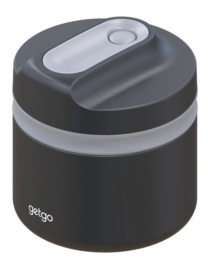 GetGo Double Wall Insulated Food Container 500ml with Gift Boxed in Black image 1