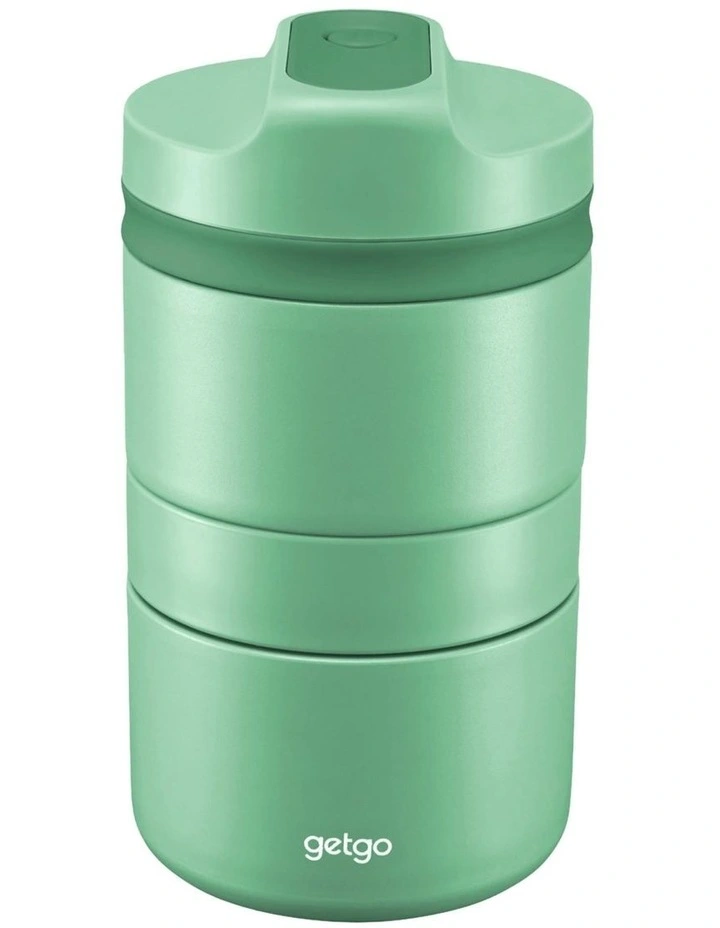 GetGo Double Wall Insulated Food Container 500ml with Gift Boxed in Sage image 2