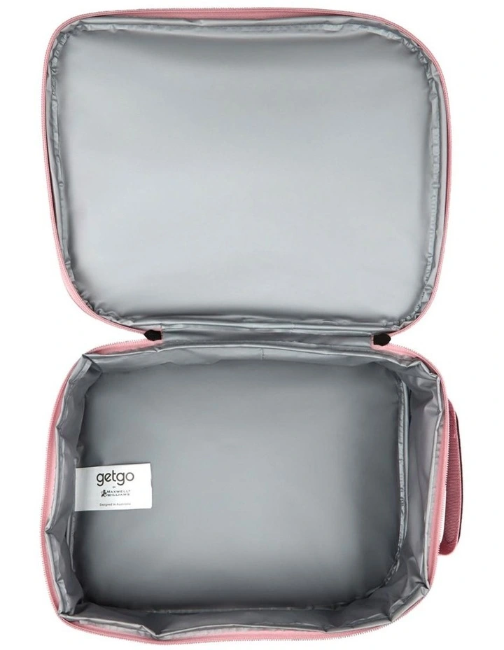 GetGo Insulated Lunch Bag With Pocket in Pink image 4