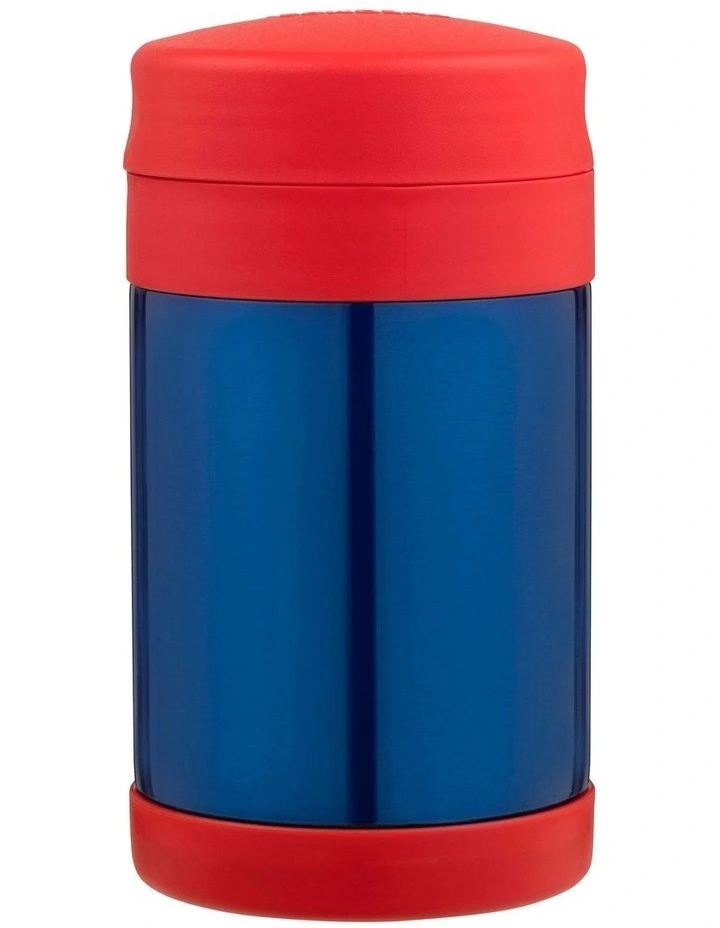 FUNtainer 470ml Vacuum Insulated Food Jar with Spoon - Navy & Red image 4