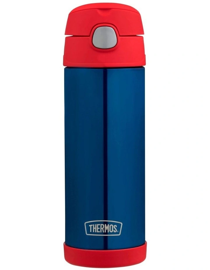 Funtainer Vacuum Insulated Drink Bottle 470ml in Navy/Red image 1