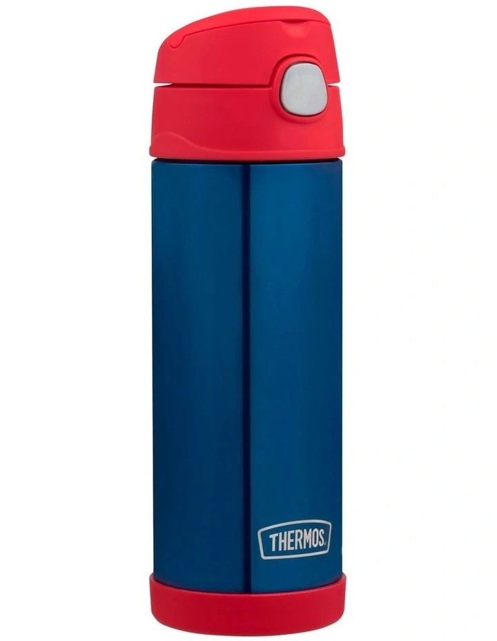 Funtainer Vacuum Insulated Drink Bottle 470ml in Navy/Red image 2