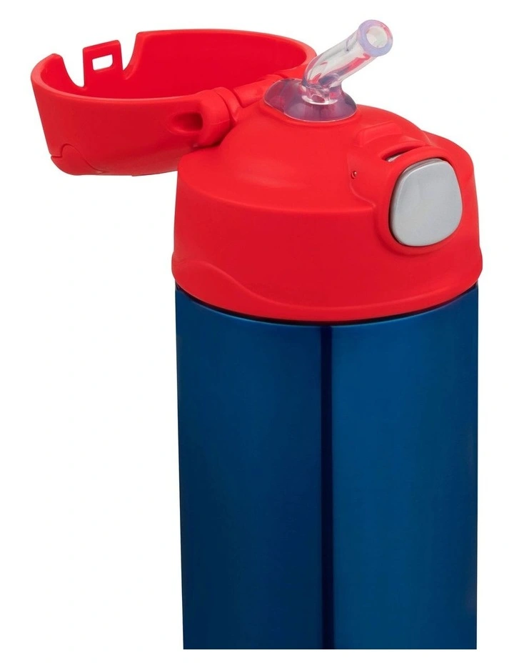 Funtainer Vacuum Insulated Drink Bottle 470ml in Navy/Red image 3