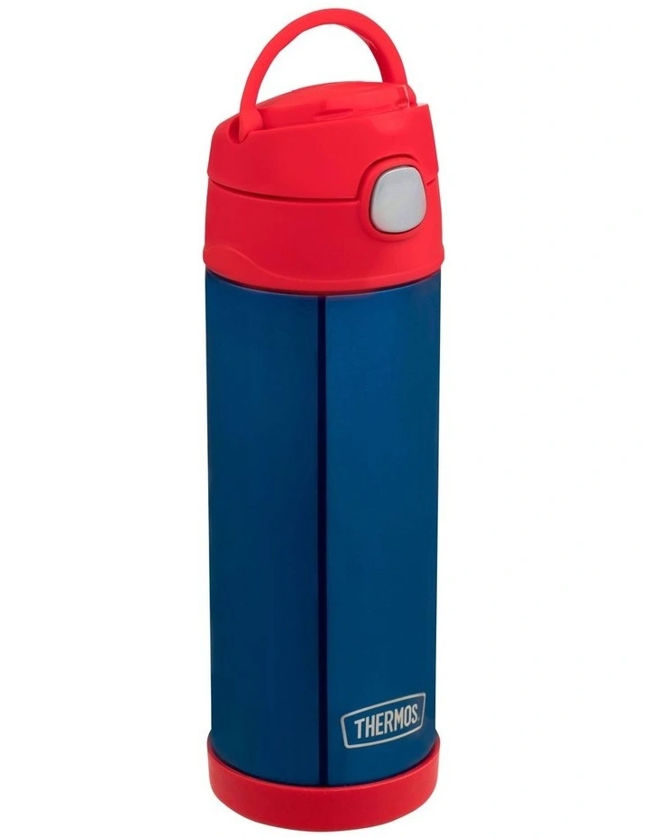 Funtainer Vacuum Insulated Drink Bottle 470ml in Navy/Red image 4
