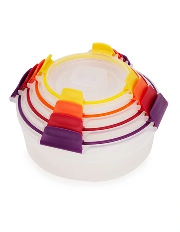 Nest Lock Round Box 4 Pieces in Multi