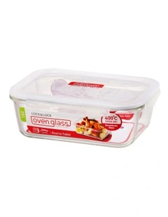 Euro Glass Boroseal Heat Resistant Rectangular Container 2L in Clear
