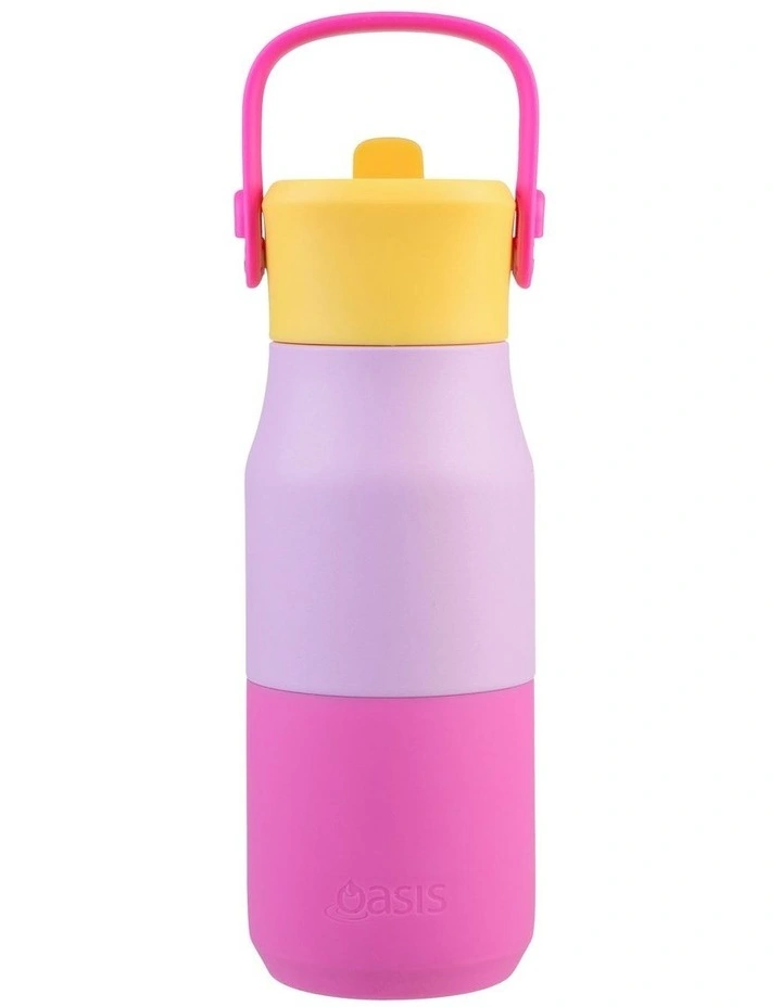 Double Wall Insulated Drink Bottle with Sipper 400ml in Multi image 1