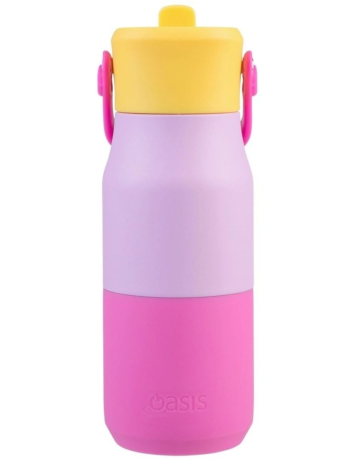 Double Wall Insulated Drink Bottle with Sipper 400ml in Multi image 3
