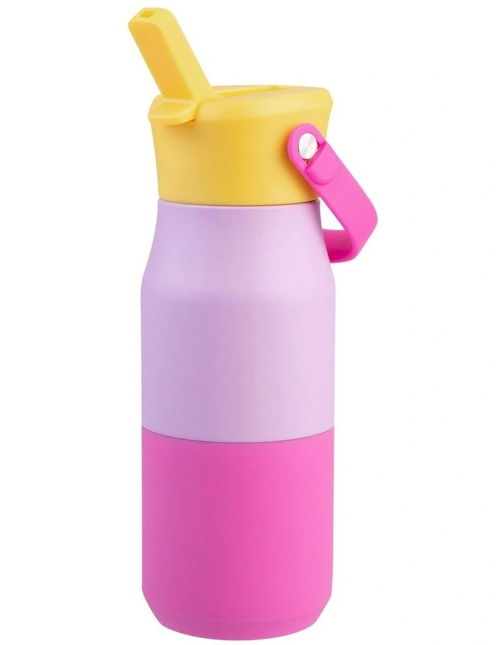 Double Wall Insulated Drink Bottle with Sipper 400ml in Multi image 6
