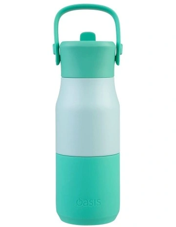 Stainless Steel Double Wall Insulated 'Jnr' Drink Bottle with Sipper 400ml in Mint