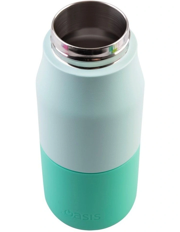 Stainless Steel Double Wall Insulated 'Jnr' Drink Bottle with Sipper 400ml in Mint image 5