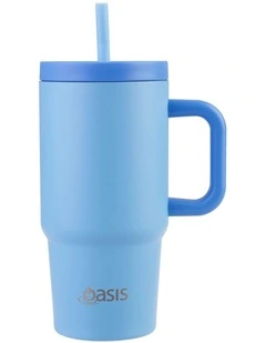 Stainless Steel Double Wall Insulated Travel Tumbler 700ml in Blue