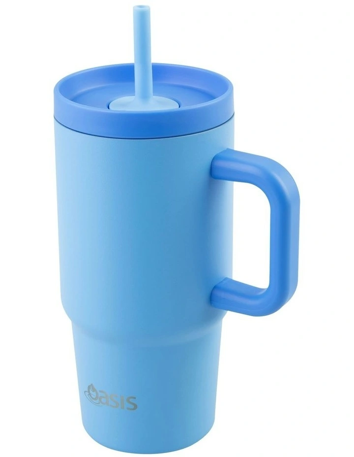 Stainless Steel Double Wall Insulated Travel Tumbler 700ml in Blue image 4
