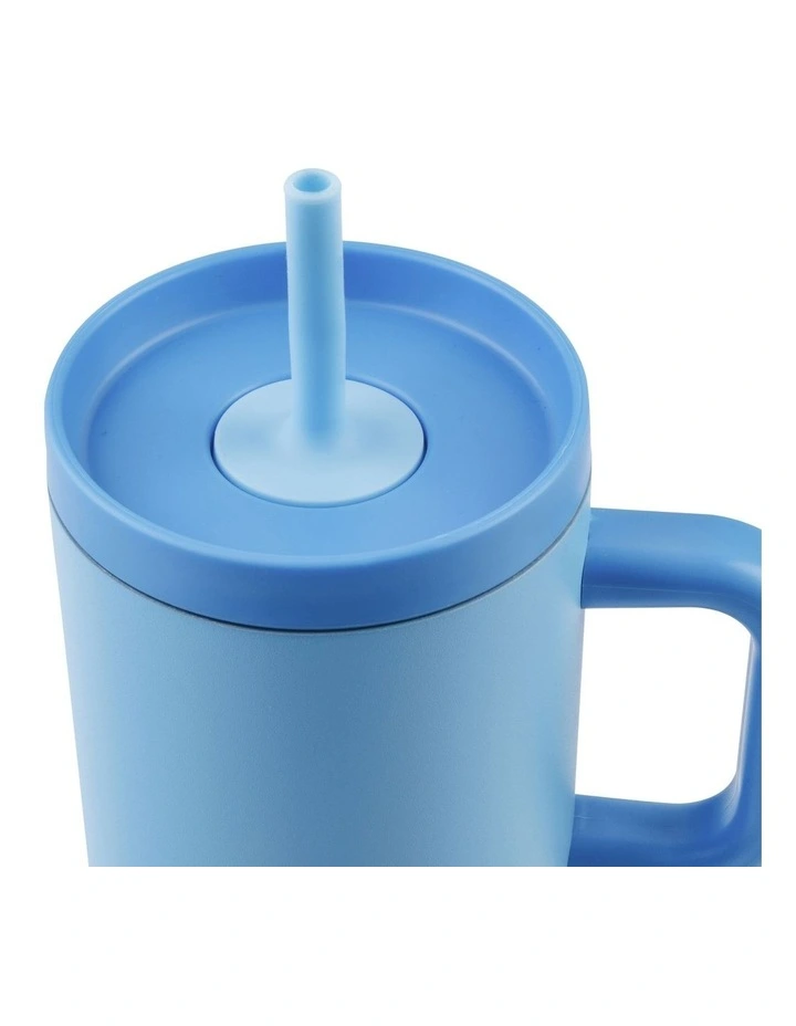 Stainless Steel Double Wall Insulated Travel Tumbler 700ml in Blue image 6