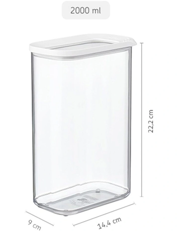 Storage Box Modula 2000ml in White image 4