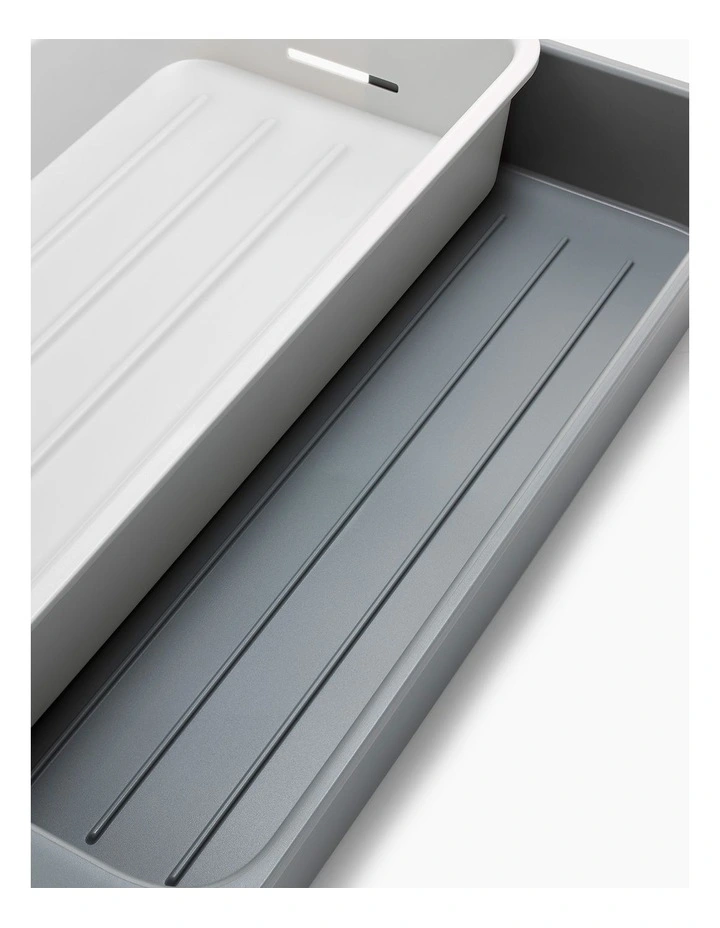 DrawerStore Expanding Tiered Tray in Grey image 6