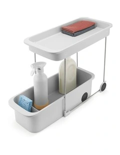CupboardStore 2-Tier Caddy in Grey